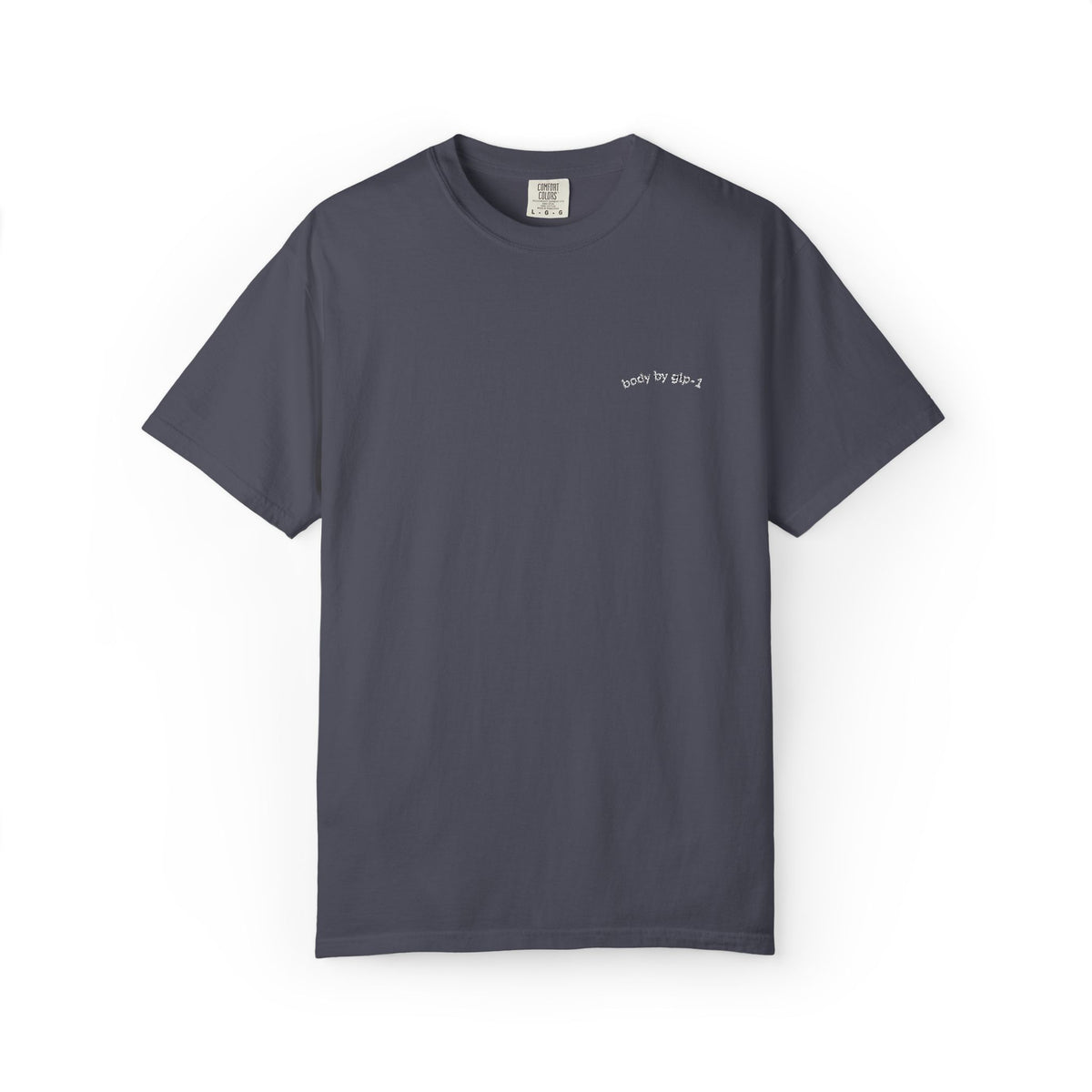 Body by GLP-1 Embroidered T-Shirt-Body by GLP-1 Embroidered T-Shirt, Navy, product-only front embroidery view