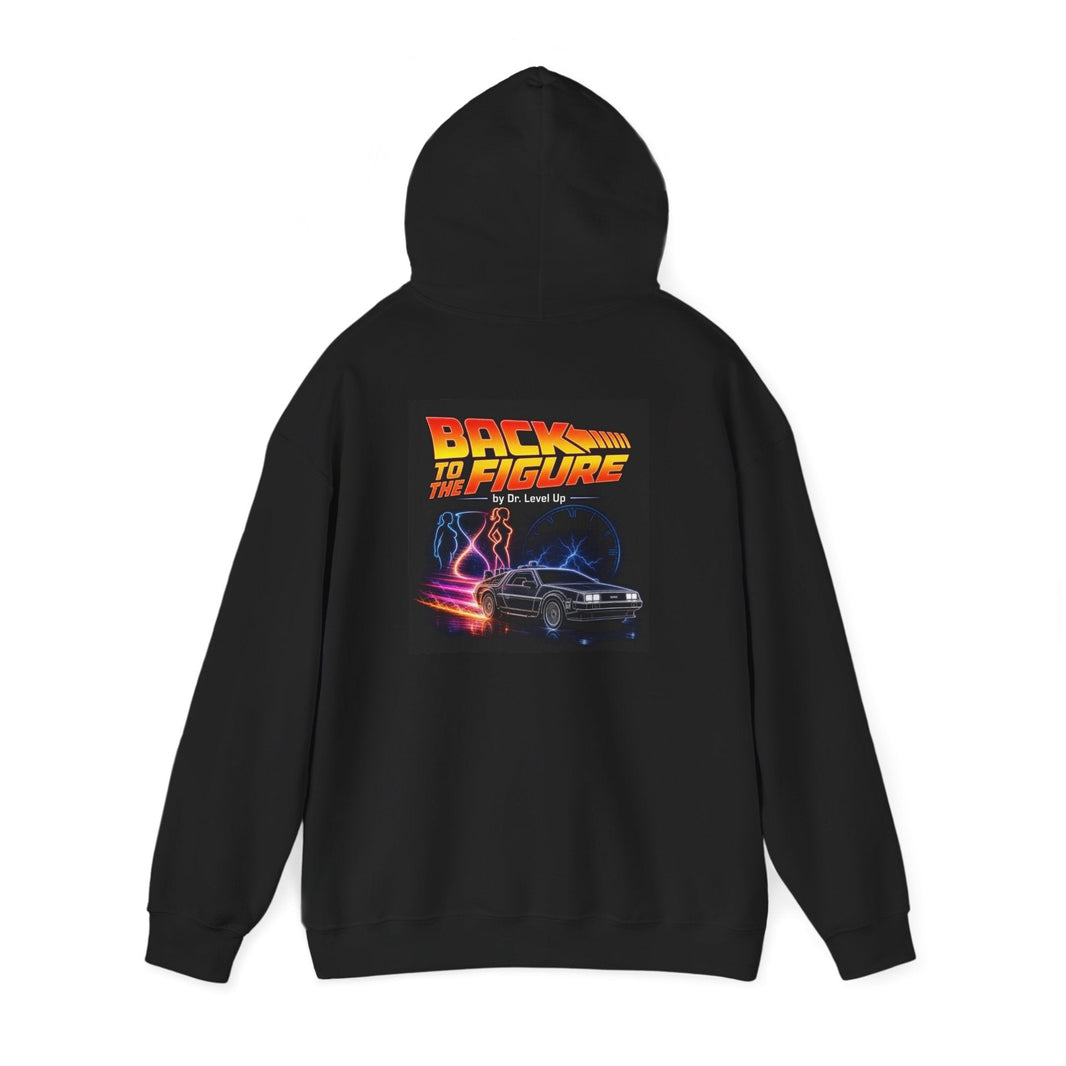 Back to the Figure Hoodie, Black, product back