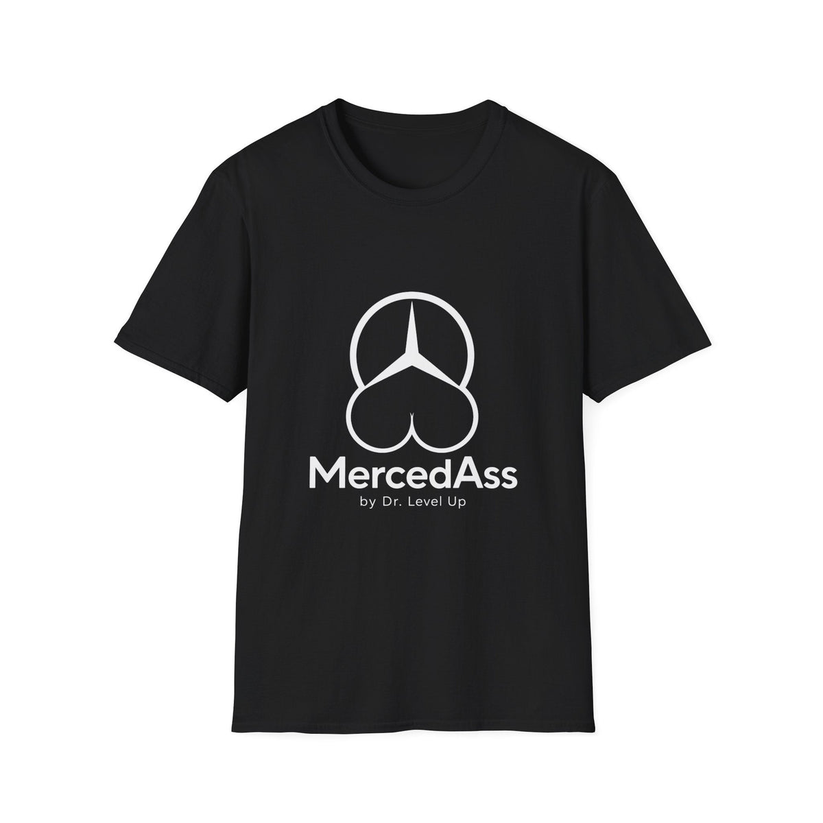 MercedASS BBL T-Shirt-MercedASS Booty T-Shirt, Black, product front