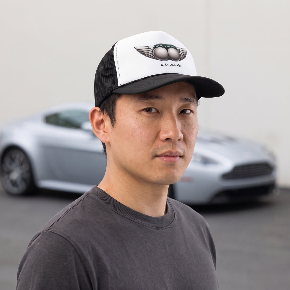 ASSton Martin BBL Trucker Cap, Black, lifestyle