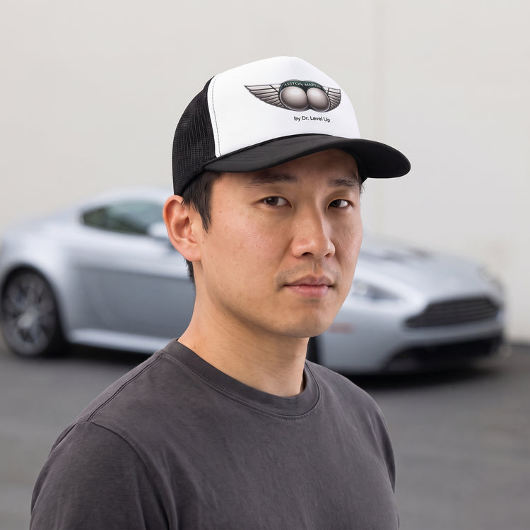 ASSton Martin BBL Trucker Cap, Black, lifestyle