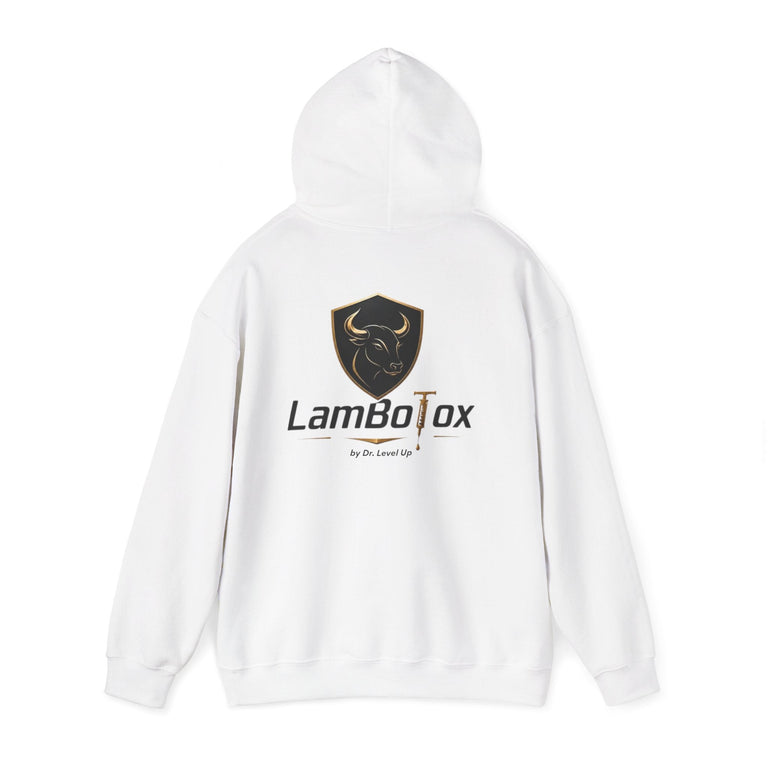 LamboTox Hoodie, White, product back