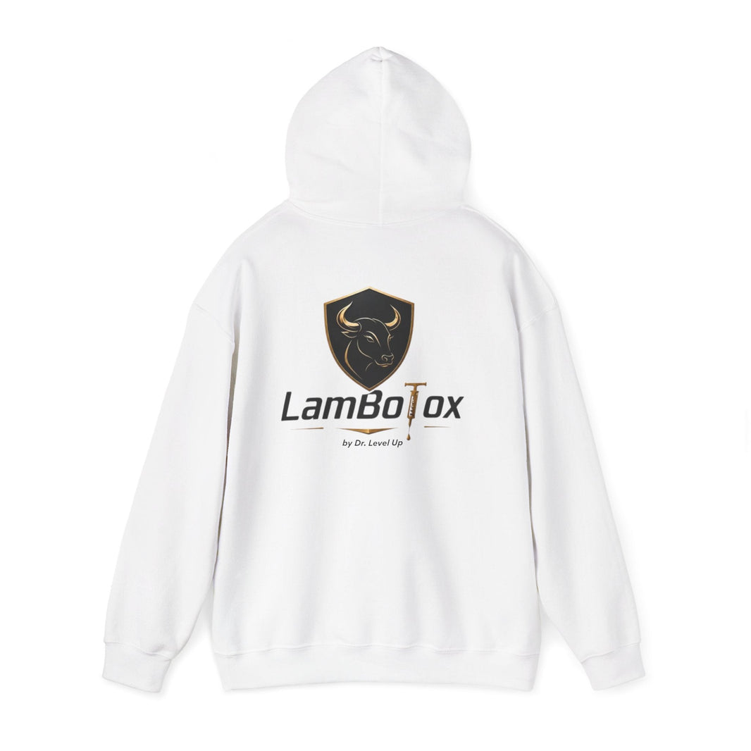 LamboTox Hoodie, White, product back
