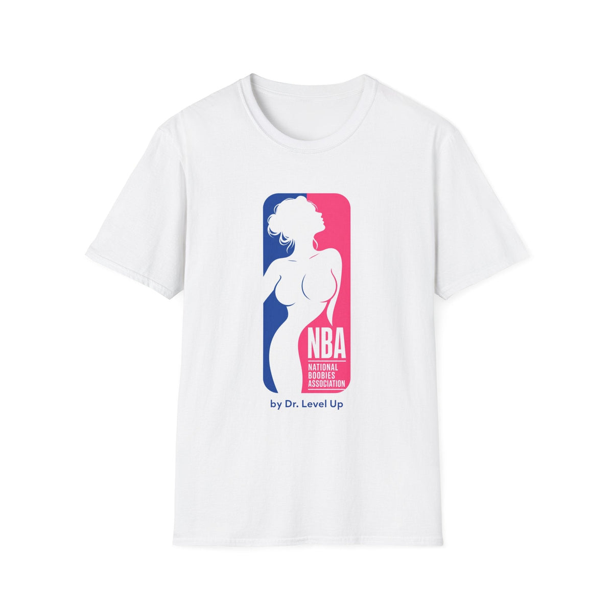 NBA - National Boobies Association T-Shirt-NBA - National Boobies Association T-Shirt, White, product front