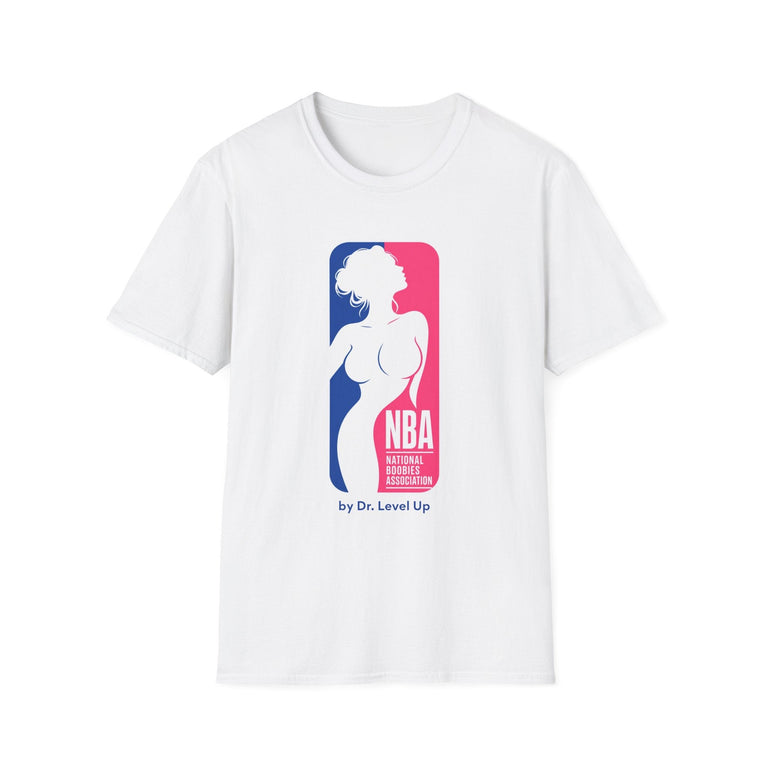 NBA - National Boobies Association T-Shirt, White, product front