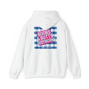 Boobs & Butts Bodyworks Hoodie, White, product back