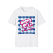 Boobs & Butts Bodyworks T-Shirt, White, product front