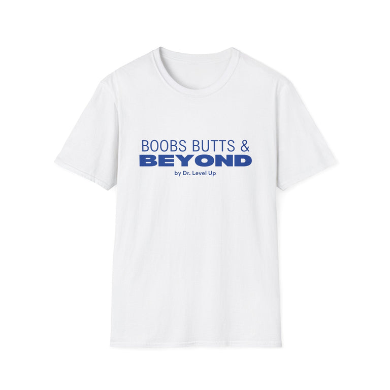 Boobs Butts & Beyond Unisex T-Shirt, White, product front