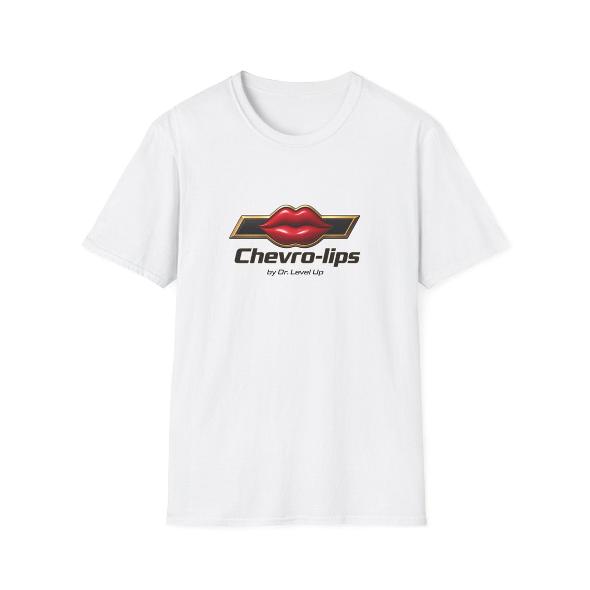 Chevro-lips Unisex T-Shirt-Chevro-lips Unisex T-Shirt, White, product front