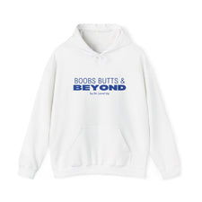 Boobs Butts & Beyond Hoodie, White, product front