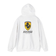 Ferassi BBL Horse Hoodie, White, product back