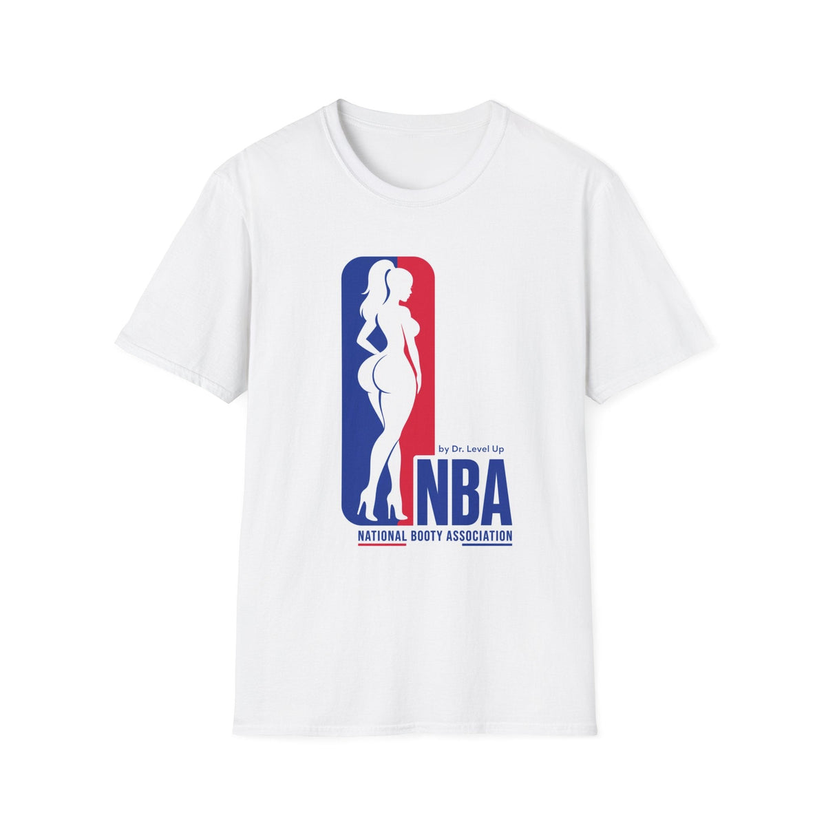 NBA - National Booty Association T-Shirt-NBA - National Booty Association T-Shirt, White, product front
