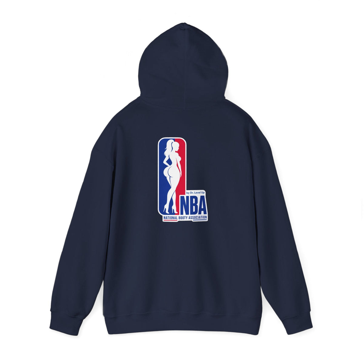 NBA - National Booty Association Hoodie-NBA - National Booty Association Hoodie, Navy, product back