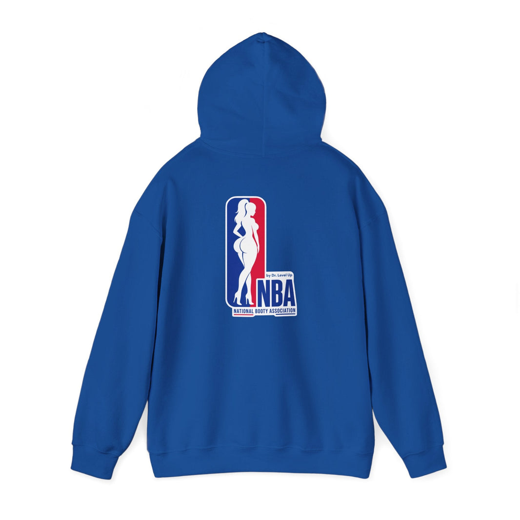 NBA - National Booty Association Hoodie-NBA - National Booty Association Hoodie, Royal, product back