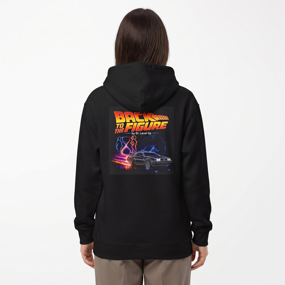 Back to the Figure Hoodie-Back to the Figure Hoodie, Black, white-background studio wider fit view
