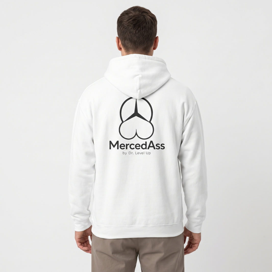 MercedASS Booty Hoodie-MercedASS Booty Hoodie, White, white-background studio wider fit view