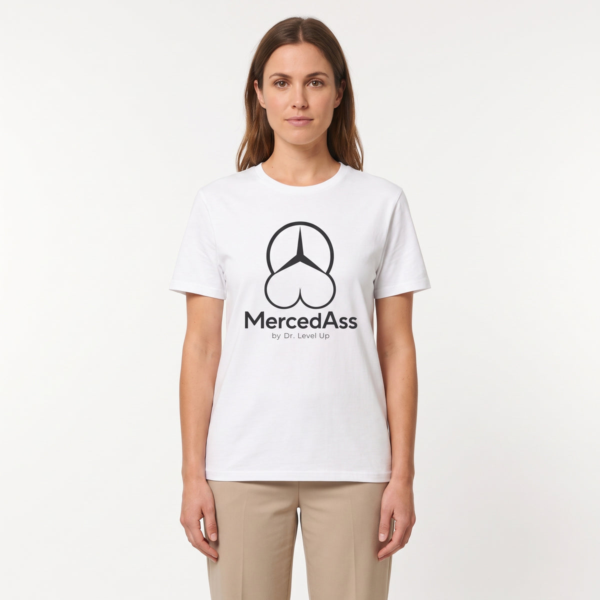 MercedASS BBL T-Shirt-MercedASS BBL T-Shirt, White, white-background studio wider fit view