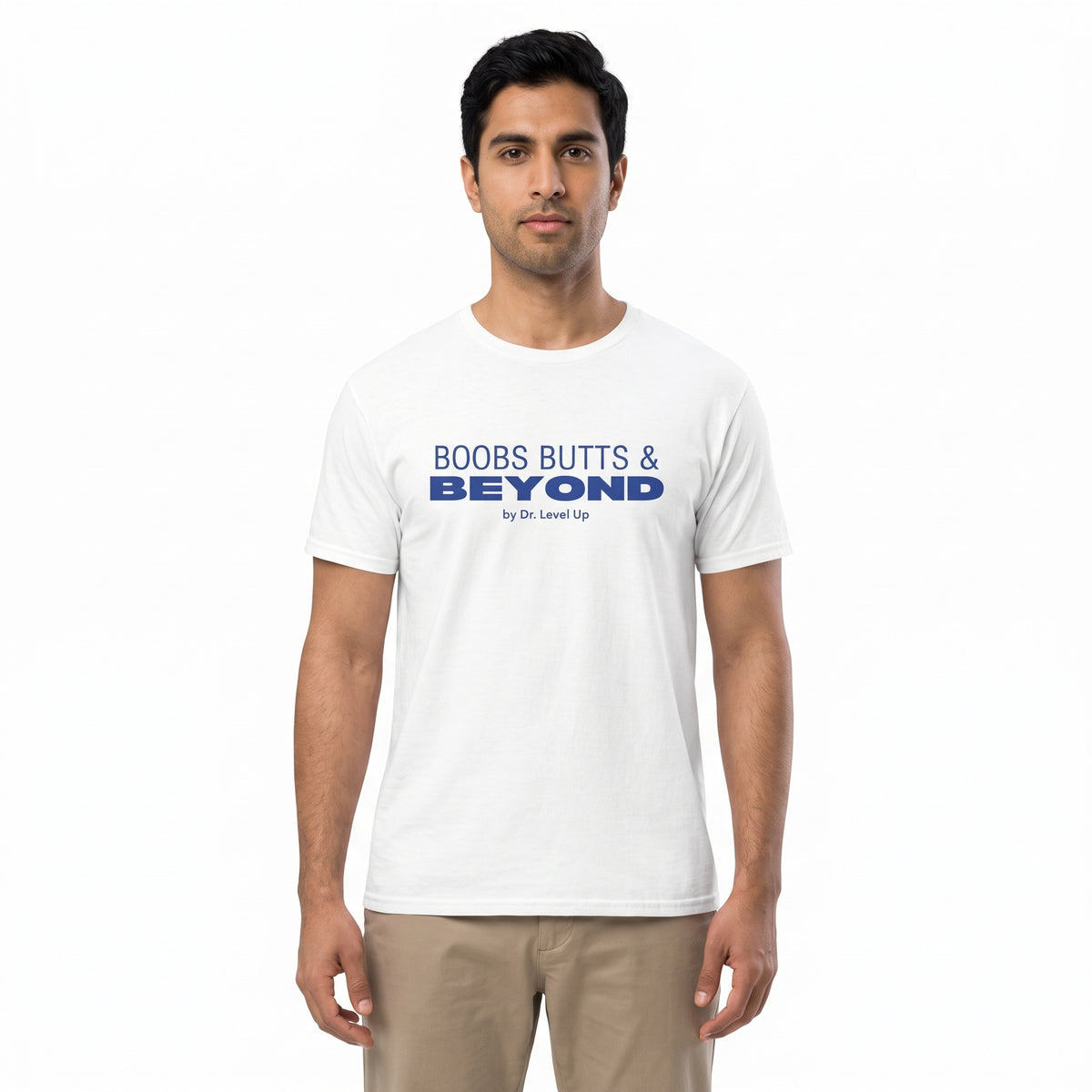 Boobs Butts & Beyond Unisex T-Shirt-Boobs Butts & Beyond Unisex T-Shirt, White, white-background studio wider fit view
