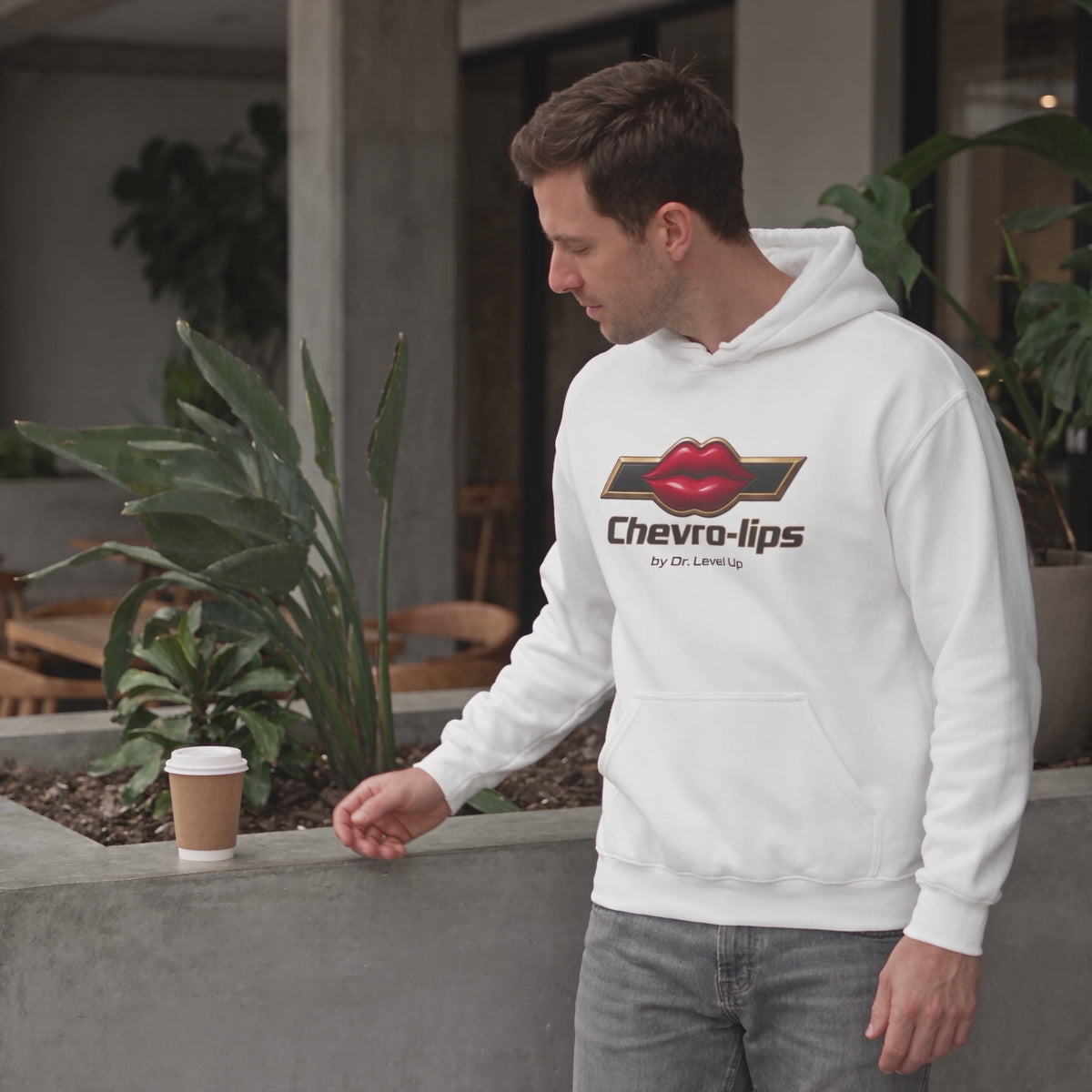 Chevro-lips Hoodie-Chevro-lips Hoodie, 10-second square lifestyle video