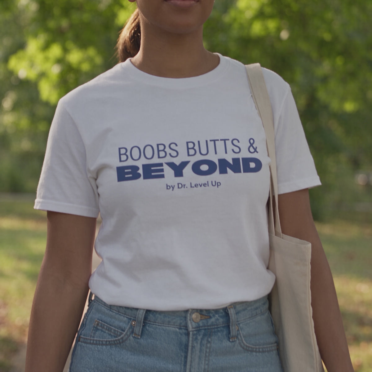 Boobs Butts & Beyond Unisex T-Shirt-Boobs Butts & Beyond Unisex T-Shirt, 10-second square lifestyle video